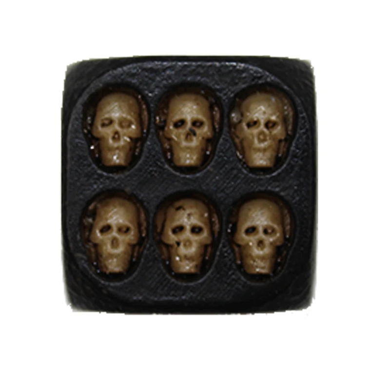 Череп фундук 5 капсул набор изделия из смолы шестигранный череп клуб бар