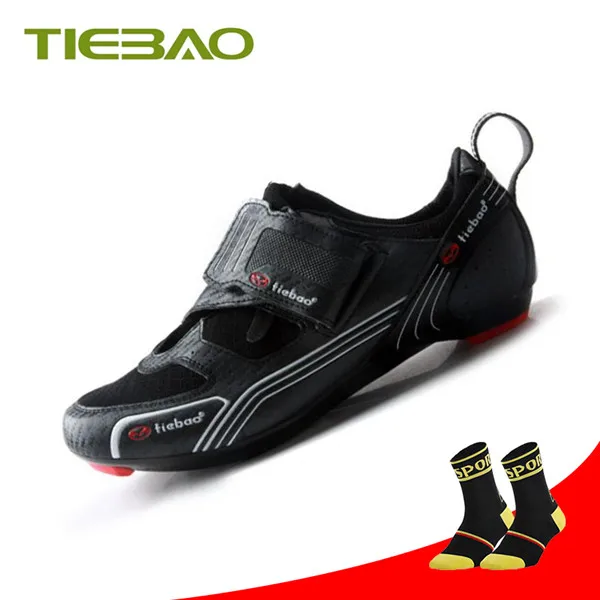 socks with 1691 R Tiebao/Обувь для шоссейного велосипеда; обувь для триатлона; коллекция года; женская и мужская обувь с самоблокирующимся замком; sapatilha ciclismo; обувь для езды на велосипеде; дышащая обувь для езды на велосипеде - Цвет: socks with 1691 R
