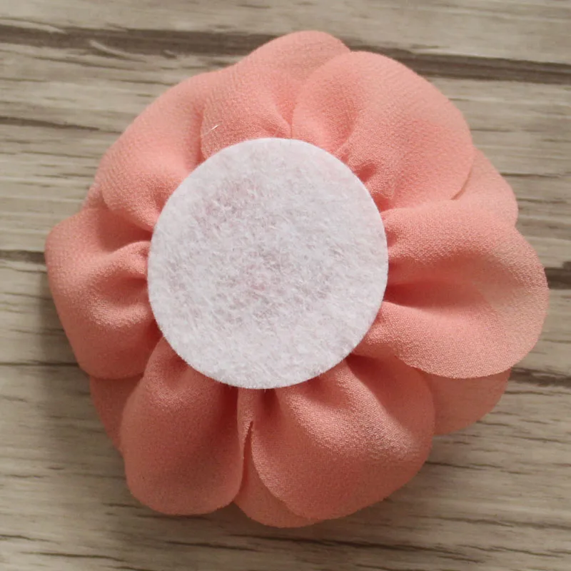 Аксессуары для волос девочек шифон шелк DIY цветы-розочки без зажимов дети
