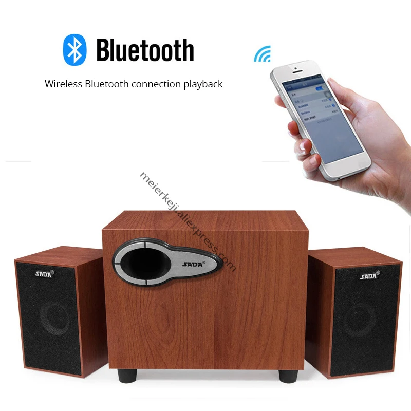 SADA высококачественные деревянные usb динамик плеер для компьютера смартфон U диск