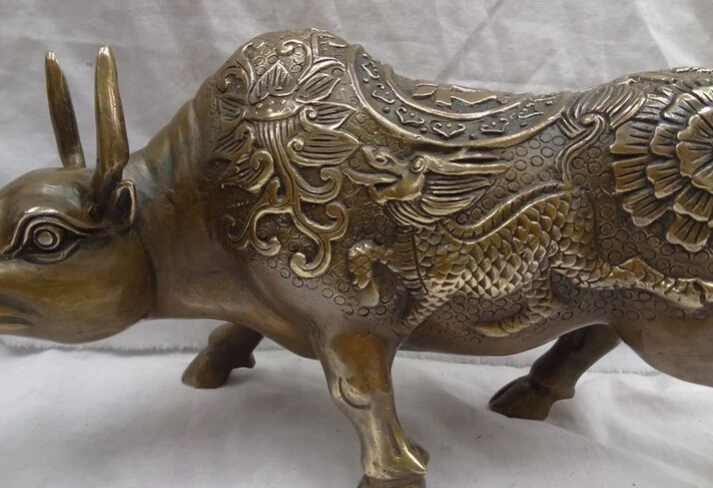 Песня voge Gem S3453 13 &quotкитайские бронзовые богатые Cai Fu фигурка с драконом цилинь