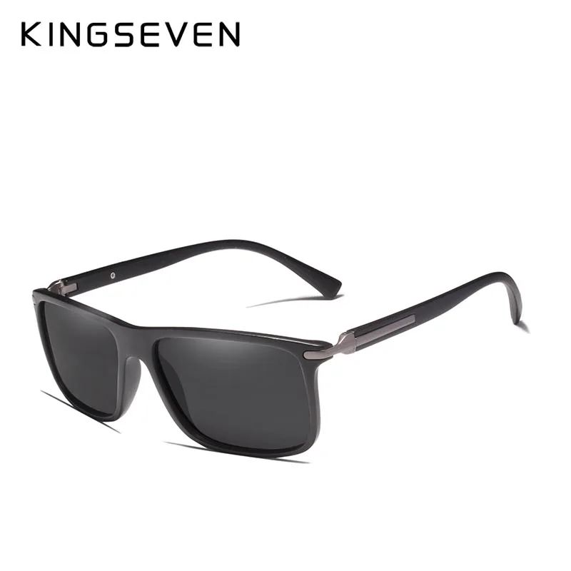 KINGSEVEN брендовые классические квадратные пластиковые поляризационные мужские солнцезащитные очки Oculos de sol мужские солнцезащитные очки водительские очки для рыбалки