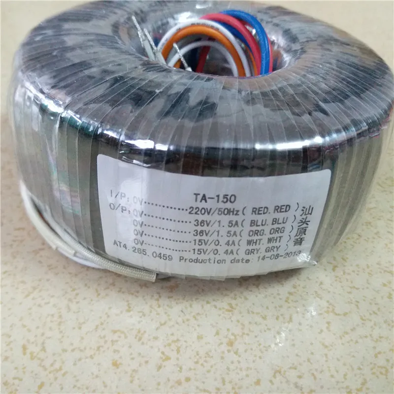 2X36V 1.5A 2X15V0.4A Двойной 12 V/15 V/18 V/24 V тороидальный трансформатор медь пользовательские трансформатор 115-230VAC/220VAC 120VA трансформатор для Предварительный усилитель доска - Цвет: 2X36V 1.5A 2X15V0.4A