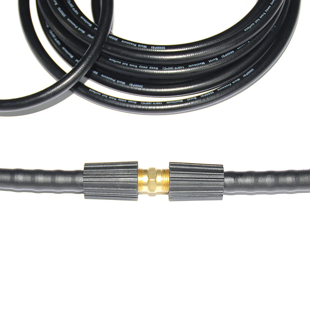 

5m 7m 10m M22-14/15 Anti-kink With Pressure Washer Replacement Hose Brass Thread Fit K2~K7 Extension Hose For Car Cleaning
