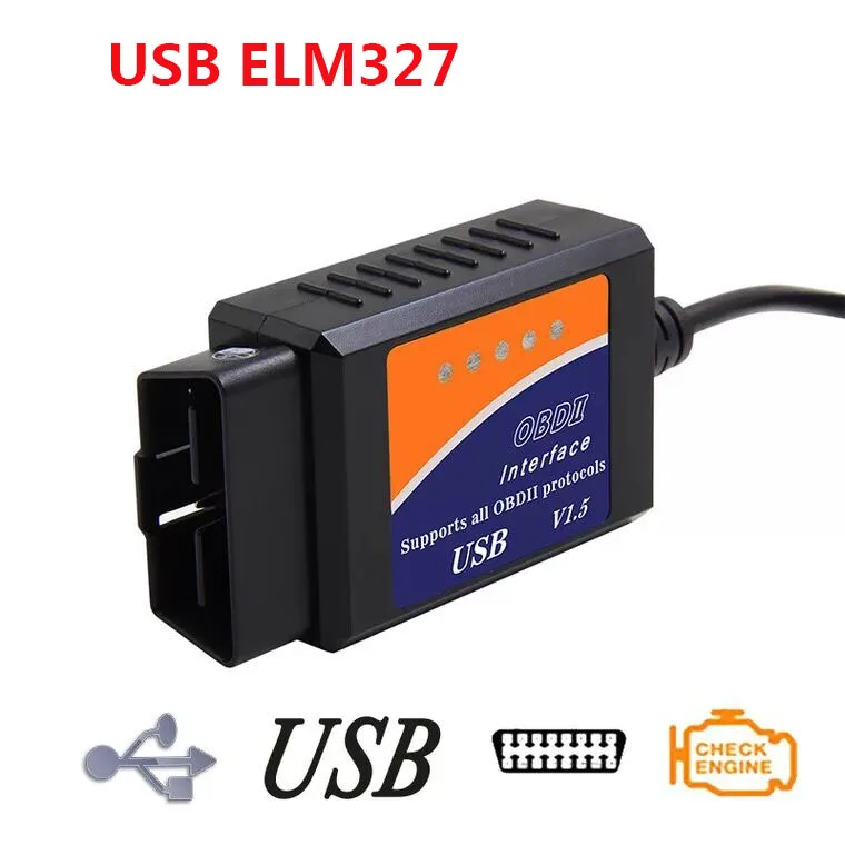 Диагностический сканер MINI USB ELM327 V1.5 OBD2 автомобильный диагностический интерфейс