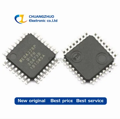 

100 шт./лот ATMEGA328P-AU ATMEGA328P ATMEGA328 8-битный микроконтроллер AVR 32 k флэш-память QFP-32