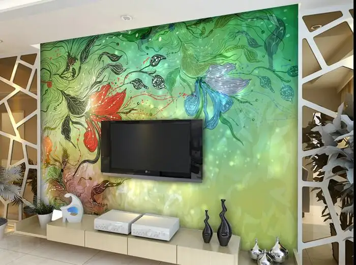 

Wallpaper for walls 3 d flower Photo Mural for Living Room TV Background Murals Murales De Pared 3d Wallpaper Art Wall Decor