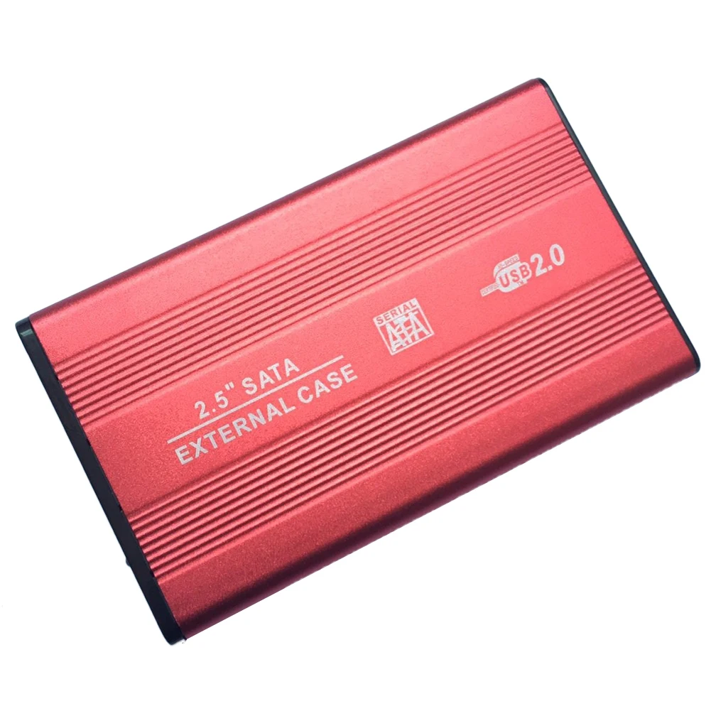 Высокоскоростной Внешний USB 2 0 для жесткого диска SATA 5 дюйма адаптер красный