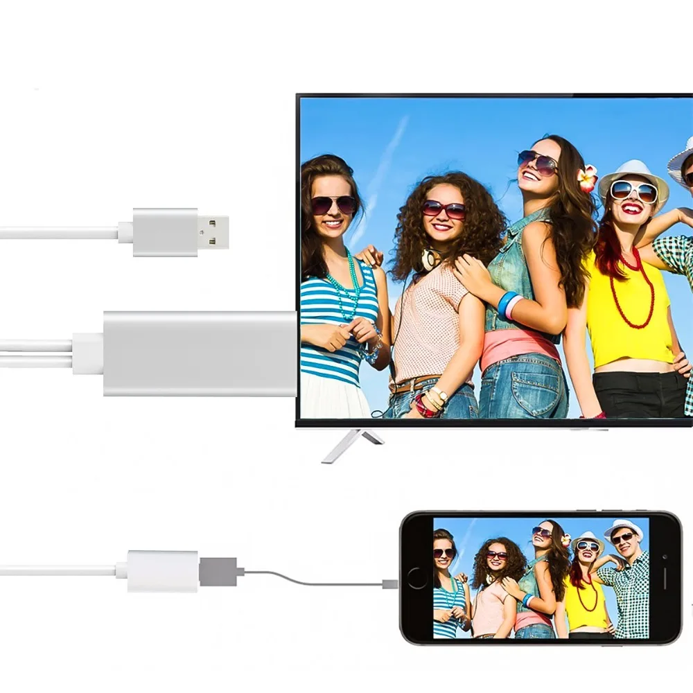 SOONHUA HDMI 1080P адаптер USB кабель Аудио Адаптер умный конвертер для iPhone Поддержка IOS 8 0