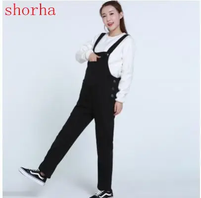 New Maternity Bib Pants Pregnant Trousers Belt Plus red and black Women Pregnant-Overalls Jumpsuit Solid Color | Мать и ребенок