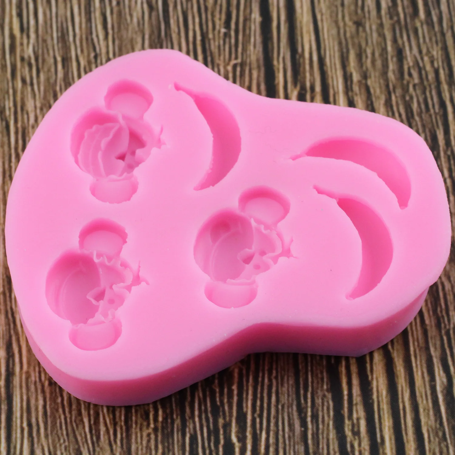 1 предмет животных с обезьяной и бананом силиконовые формы для торта Fondant Mold