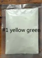 1yellow green 1 пакет неон фосфор порошок блеск для ногтей порошок 12 цветов редкие земли пыль длительного действия фосфор светится в темноте - Цвет: 1yellow green