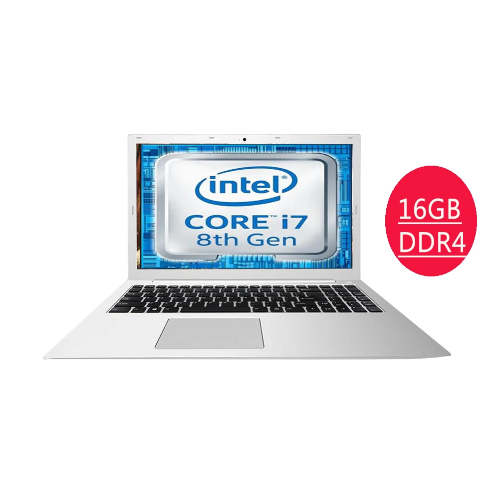 15,6 дюймов Intel I7 8550U или I5 8250U 8th Gen ноутбук 4-х ядерный 8-нити 16 Гб DDR4 Оперативная память 1 ТБ SSD игровой ноутбук с алюминиевым корпусом компьютера