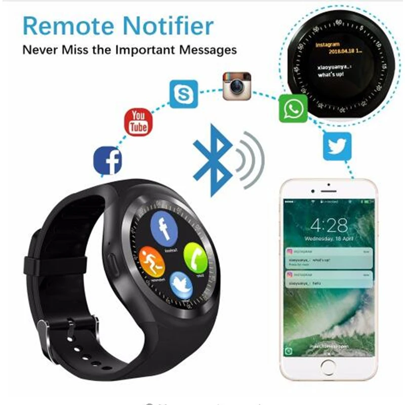 Смарт-часы lem7 SIM TF 32 ГБ умные часы с емкостным экраном наручные Bluetooth Whatsapp Facebook для