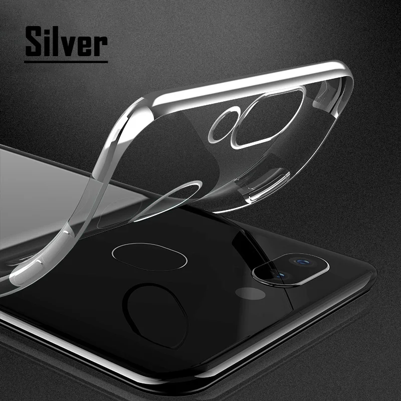 Silver AA4 Чехол HUUGAOLU для huawei mate 10 Lite, чехол для mate 20 Lite, TPU, прозрачный силиконовый чехол для huawei Nova 2i mate 10 Pro, задняя крышка, Etui - Цвет: Silver AA4