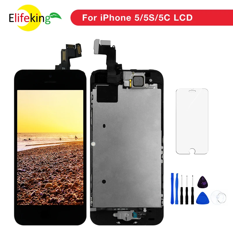 1 шт. Alibaba для Apple iPhone 5 5S 5C ЖК дисплей полный комплект сенсорный экран