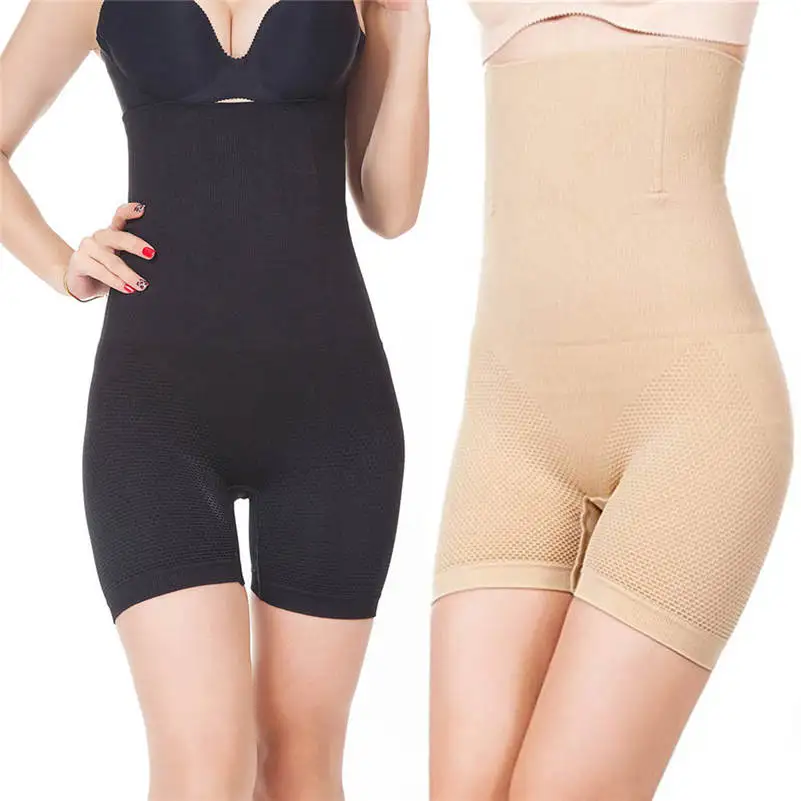 Underwear Women Shapers Pants Waist trainer Ladies Shapewear Tummy Comfortable High-Waist Panty Mid-Thigh Body Shaper 661SSK10 | Женская