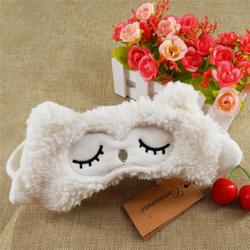 Спальные Маска Для Глаз Путешествия Овец Стиль Отдыха Льда или Горячей компресс