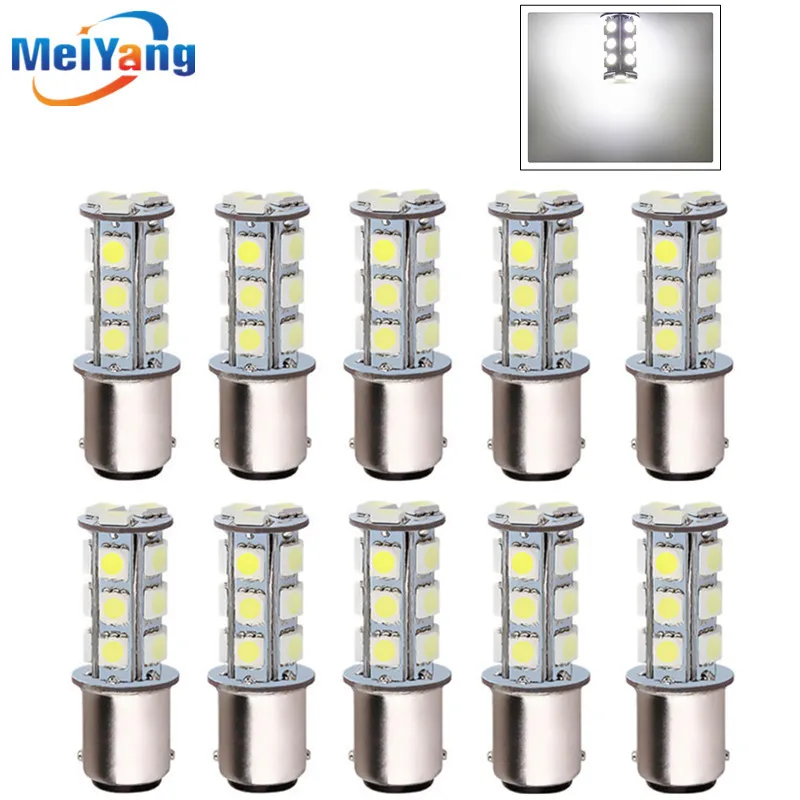 10 шт. 1157 BA15D P21W 18 SMD 5050 стоп сигнал поворота лампочсветильник Лампа Белый