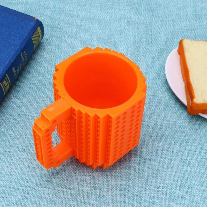 Новые съемные строительные DIY кирпичные кружки LegoType блоки кофейная чашка