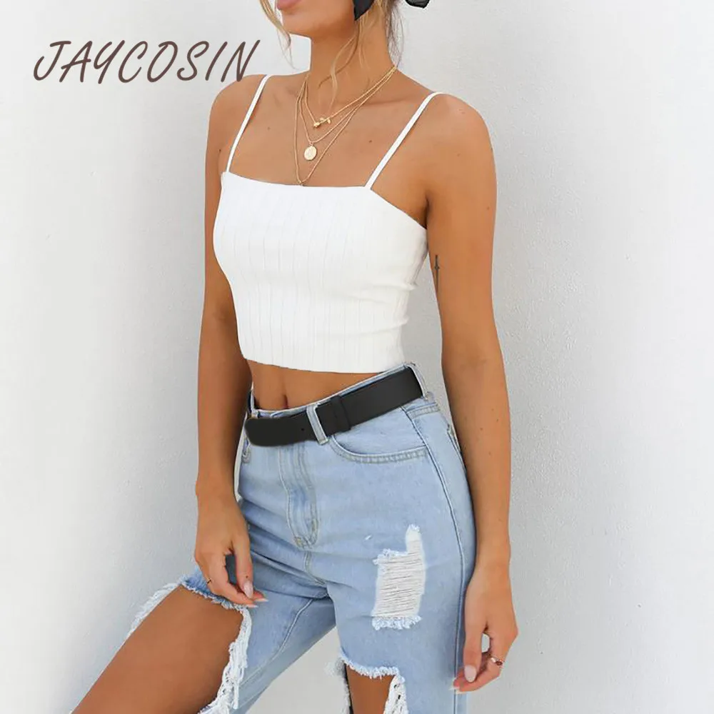Одежда JAYCOSIN сексуальные женские забавные майки однотонные топы без рукавов
