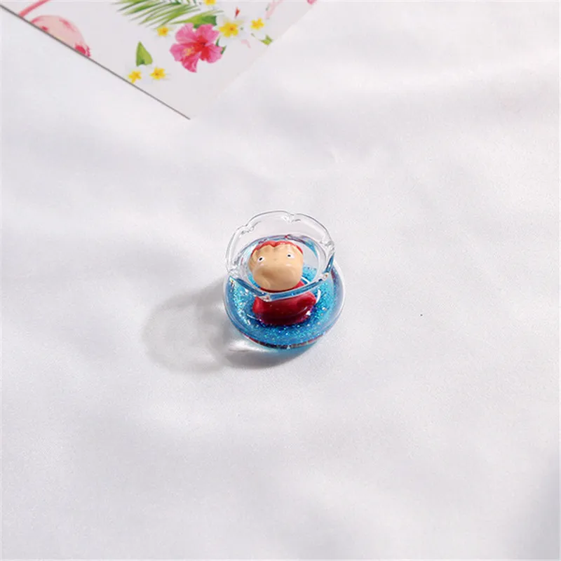 Ponyo on the cliff Аниме Фигурки игрушки ручной работы качественная фигурка Poniu 3d магниты