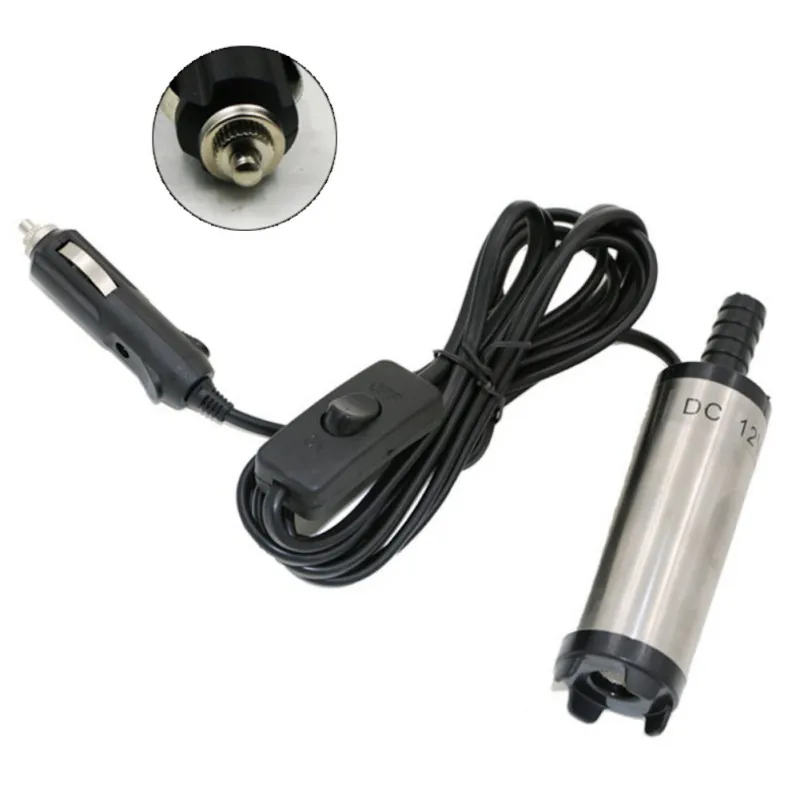 

DC12V Portable Electric diesel pump submersible oil pump Cigarette lighter plug