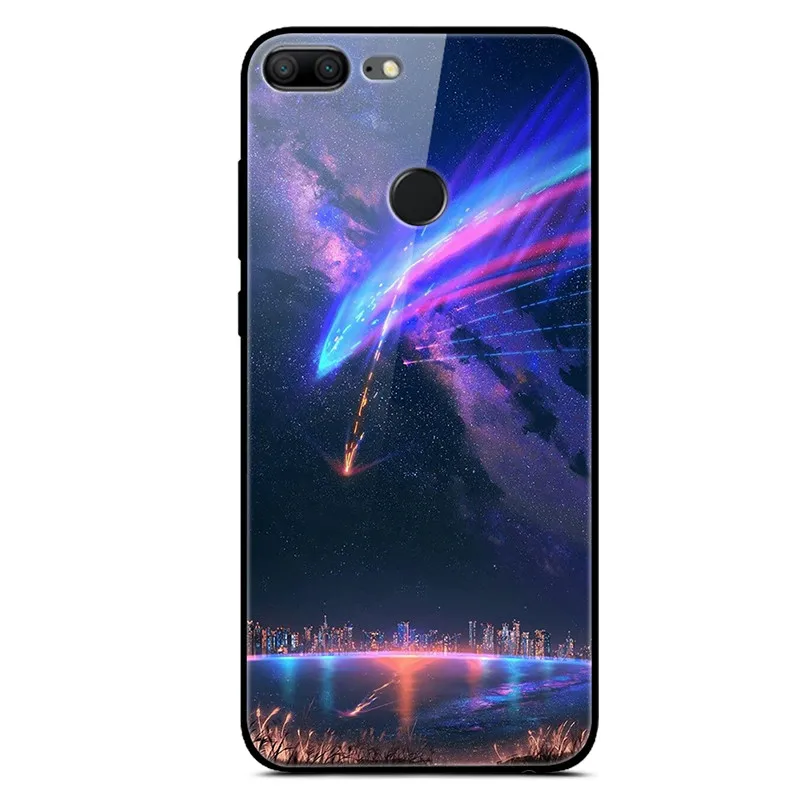 22 Чехол из закаленного стекла для huawei honor 9 Lite, чехол на заднюю панель для honor 9 lite, мягкий чехол из ТПУ для huawei honor 9 Lite, чехол - Цвет: 22
