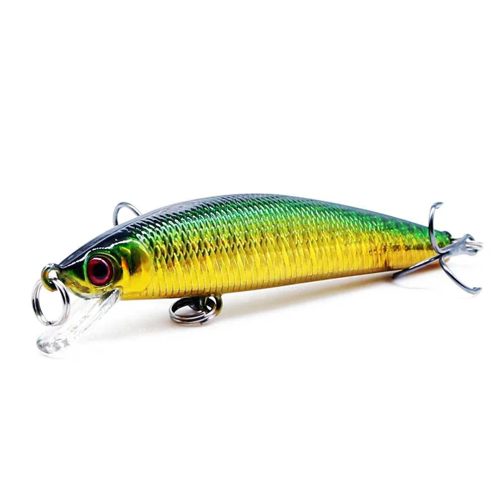 1PCS Quality Laser Minnow Fishing Lure 7.5g 8.5cm Hard Crankbait Wobblers Artificial Floating Jerkbait Trolling Bass Isca Carp