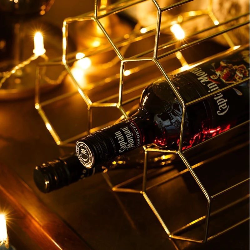 Современный минималистичный декорация Кованое железо виноград винный шкаф