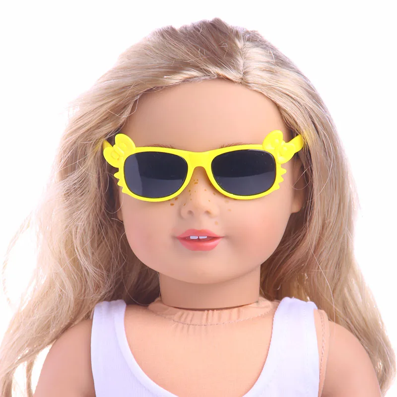 Оправа с бантом модные очки подходят для куклы аксессуары 18 дюймов|american girl