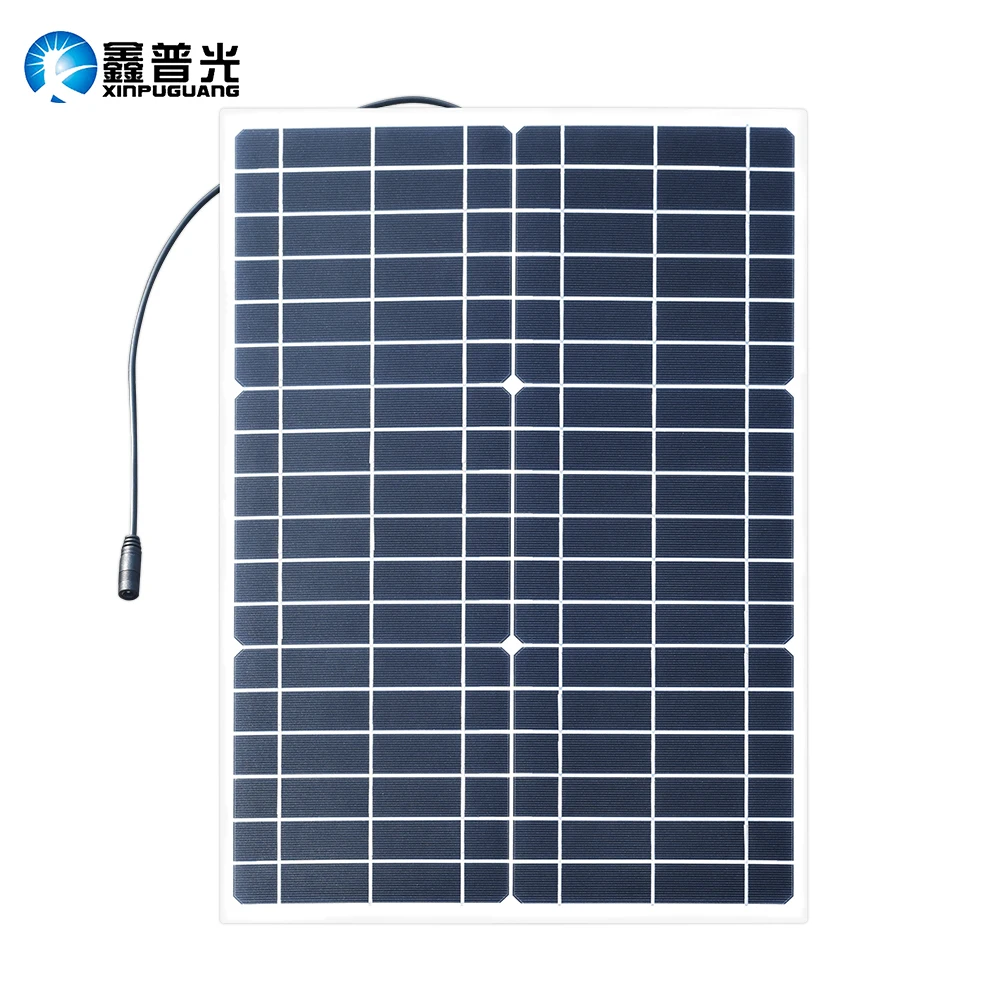 XINPUGUANG 30 Вт 18 в Гибкая солнечная панель 5 В USB малый свет sol Панель батарея Кабельный