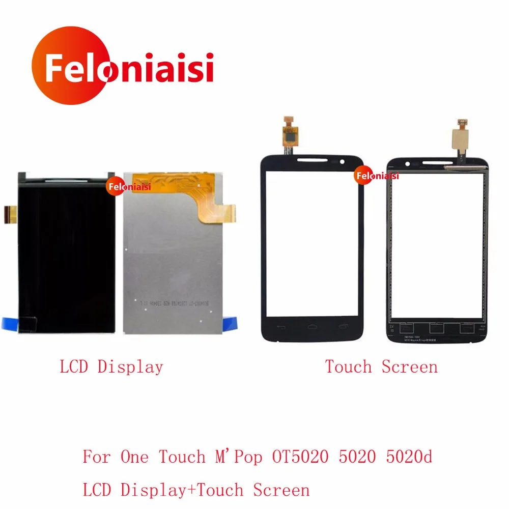 10 шт./лот 4 0 ''для Alcatel One Touch M'Pop OT5020 5020 5020D OT-5020 ЖК Дисплей с Сенсорный экран