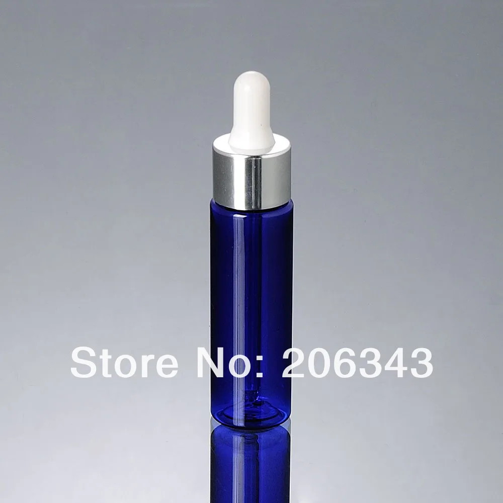 Синий пластиковый флакон капельница для сыворотки эфирного масла воды пипетки