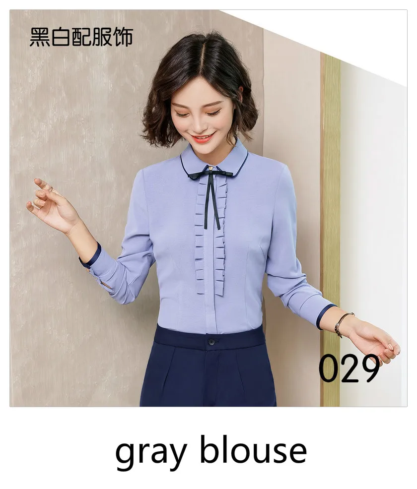 029 grey shirt Тонкий женский Блейзер, Женское пальто, костюм, формальная повседневная куртка, костюм на одной пуговице, женские блейзеры, офисная одежда, Casaco Jaqueta - Цвет: 029 grey shirt