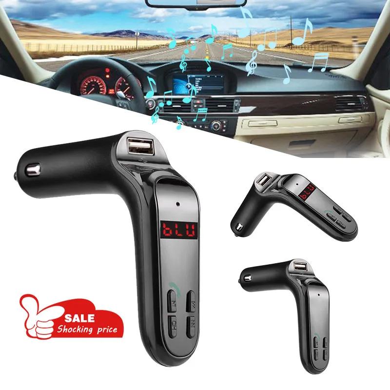 Комплект беспроводной связи Bluetooth для автомобиля FM-передатчик громкая связь MP3