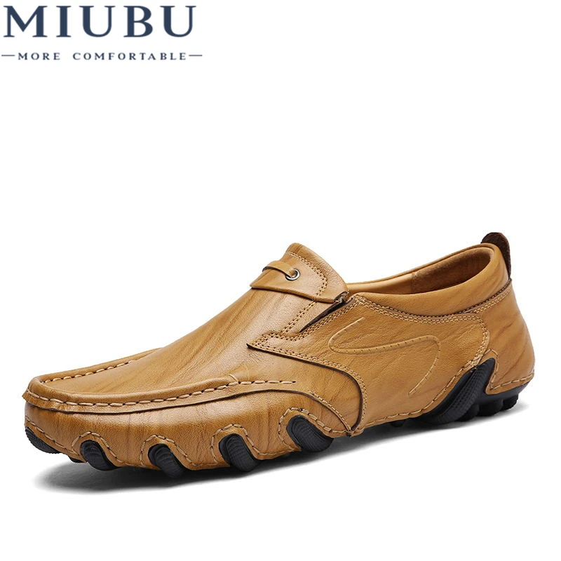 

MIUBU Brand Mens Casual Shoes Stylish And Comfortable Men Loafers Wear-Resistant Driving Shoes High Quality Shoes Men