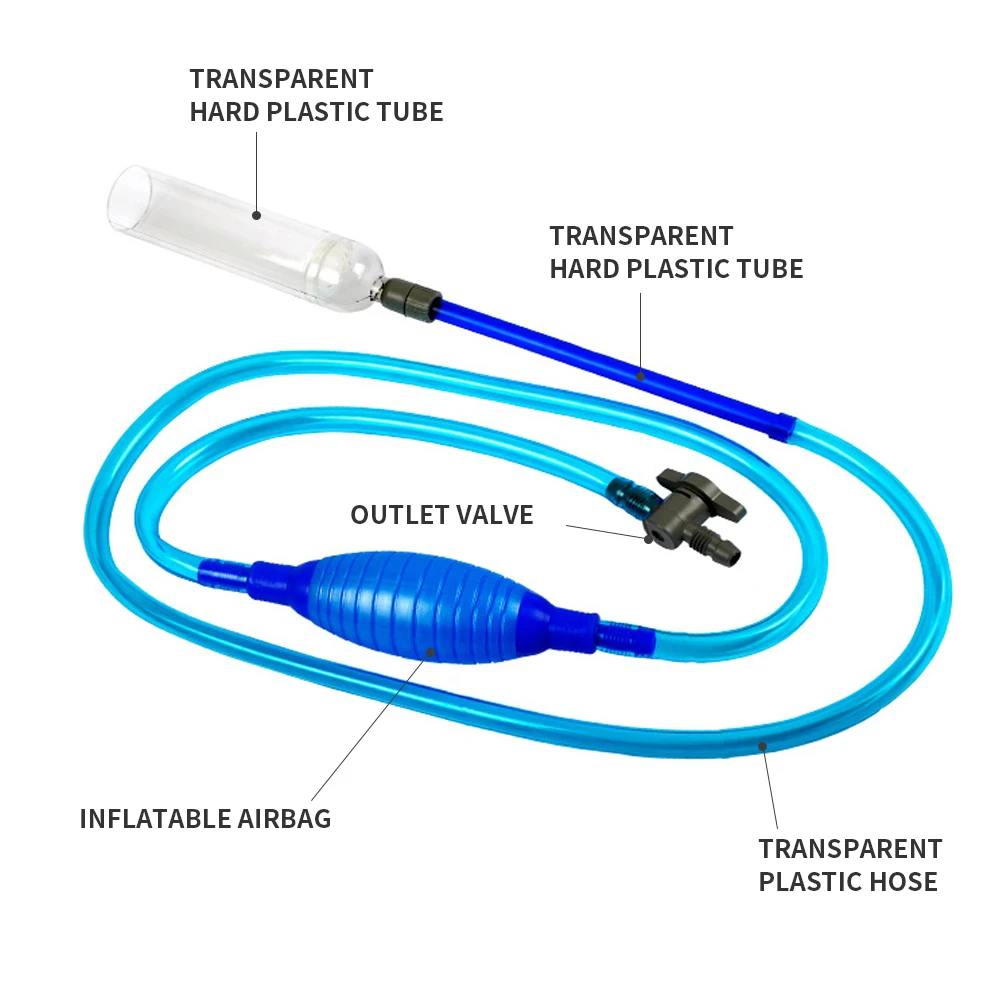 Аквариумный гравий пылесос инструмент сифон аквариум промывка песка Замена воды