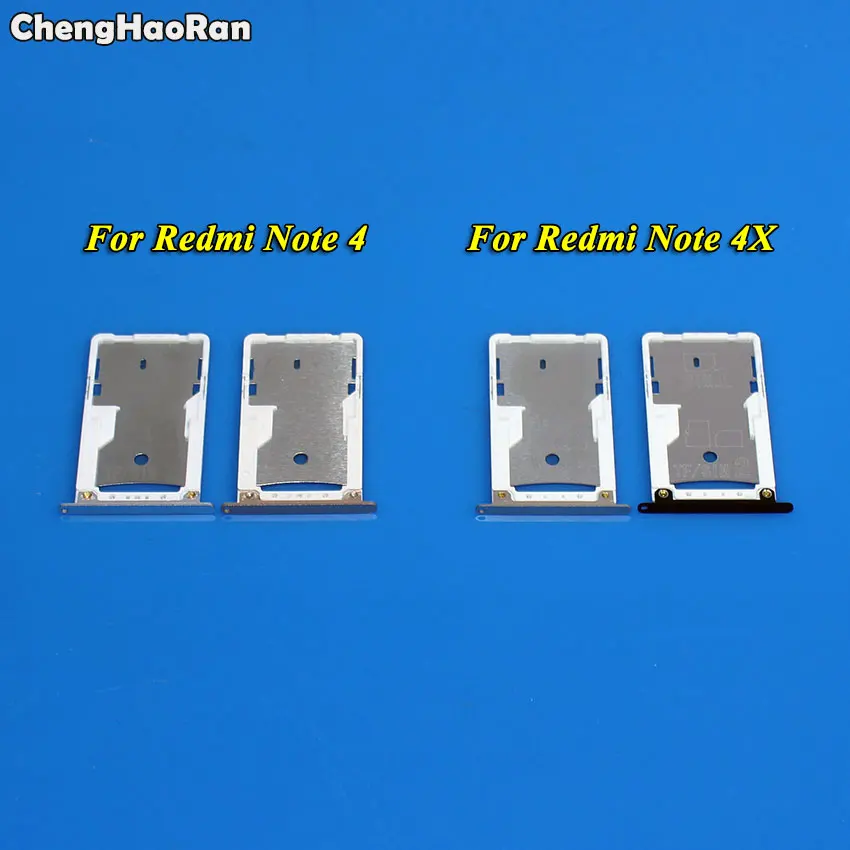 ChengHaoRan 1 шт. для Xiaomi Redmi Note 4 4X слот SIM карты держатель лотка адаптер запасные