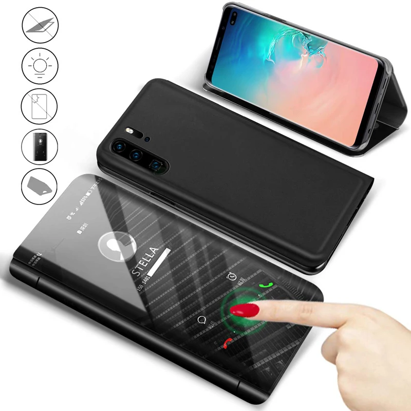 Wonsain Smart View зеркало кожа флип чехол для huawei P30 P20 P10 P9 P8 lite/P30 Lite/P30 Pro/P20 Lite/P10 Lite |