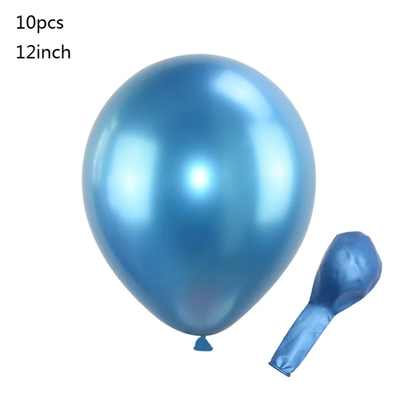 metallic balloon C 10 шт. 30 см латексный держатель для воздушных шаров лоток белая трубка из ПВХ держатель воздушных шаров для свадьбы День рождения DIY шарики для украшения Аксессуары - Цвет: metallic balloon C