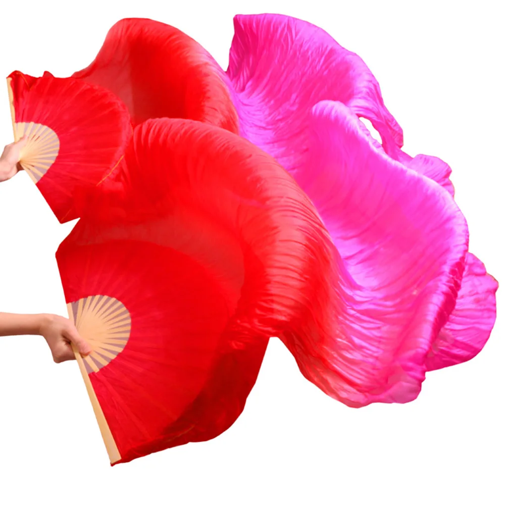 Хит продаж 100% настоящая шелковая вуаль для танцев 1 пара ручная работа высокое