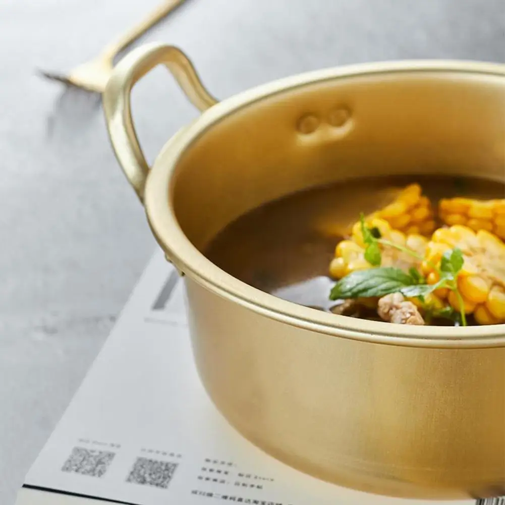 Корейский стиль Ramen горшок для лапши алюминиевый суповый горшок с окисленным покрытием лапша майка яйцо суп приготовление пищи кастрюли кухонная посуда