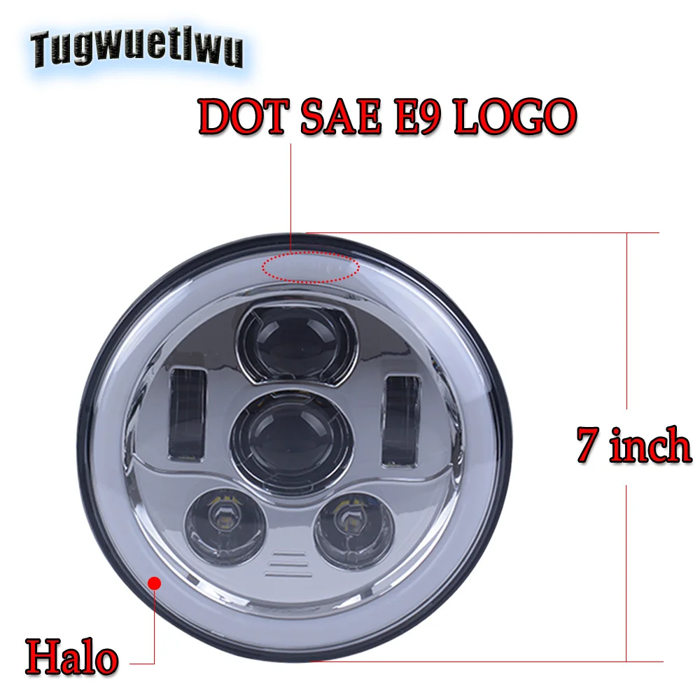 Светодиодная фара для внедорожника 4x4 уровня 7 дюймов RGB Bluetooth управление lada urban niva