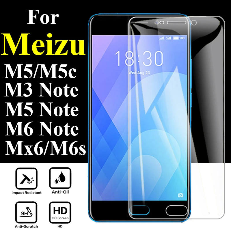 Защитное стекло для экрана meizu m5c maisie m3 m5 m6 note mx6 m6s закаленное 9h cam tremp экранный