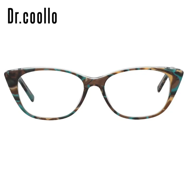 Кошачий глаз прозрачные ретро старинные очки светлые рамки рецептурные глаза