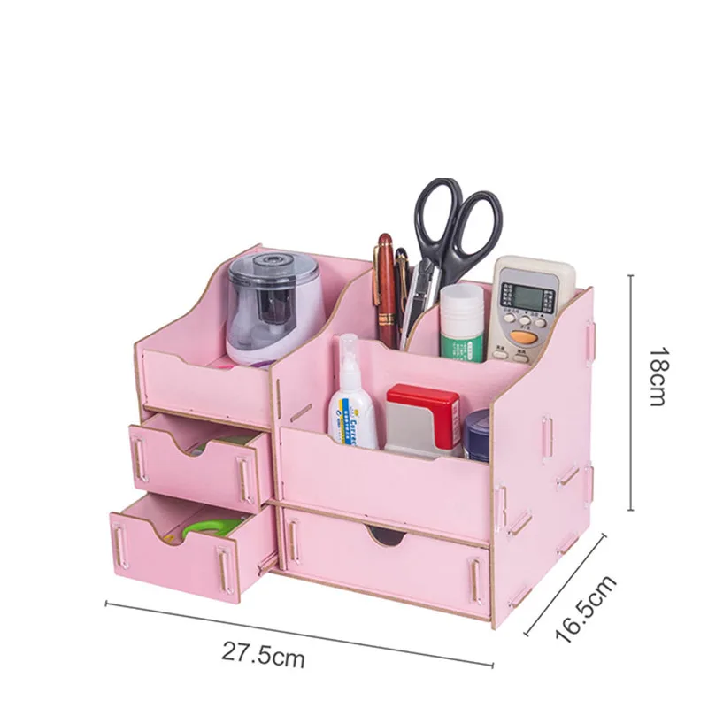 Офисная настольная деревянная коробка для хранения многослойные ящики типа