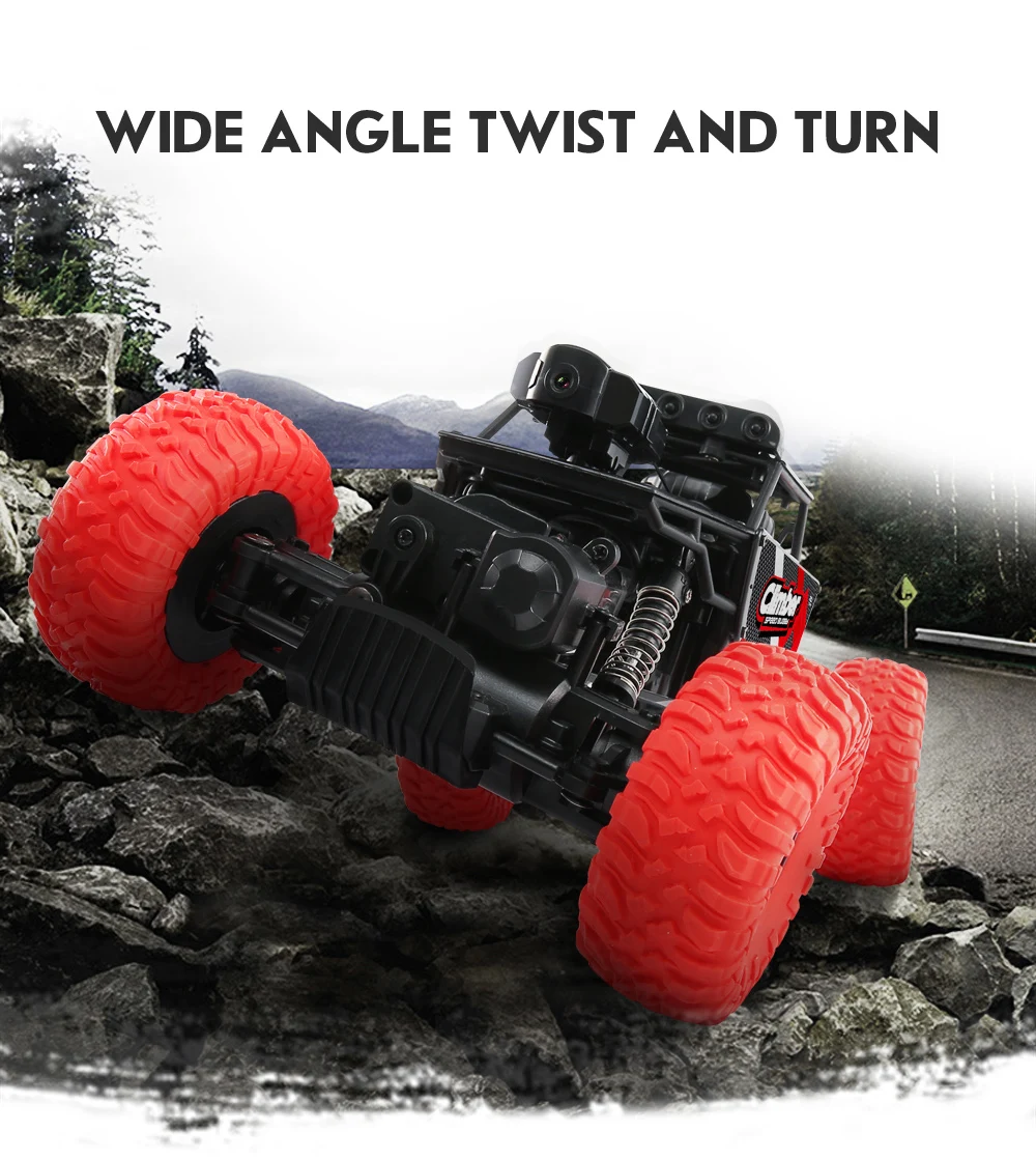 JJRC Q45 диск альпинистский автомобиль с дистанционным управлением 2,4G 1:18 4WD RC альпинистский автомобиль с Wifi FPV HD камерой внедорожный приложение управление RC автомобиль