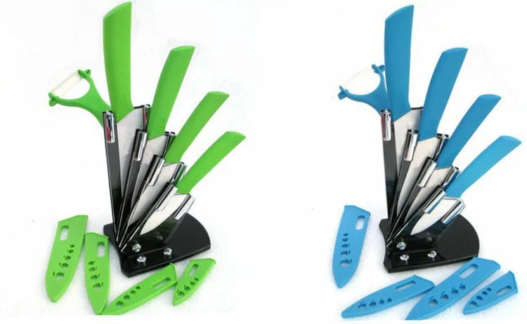 Набор керамических ножей 3 6 дюймов с овощечисткой ножом и держателем|gifts for men