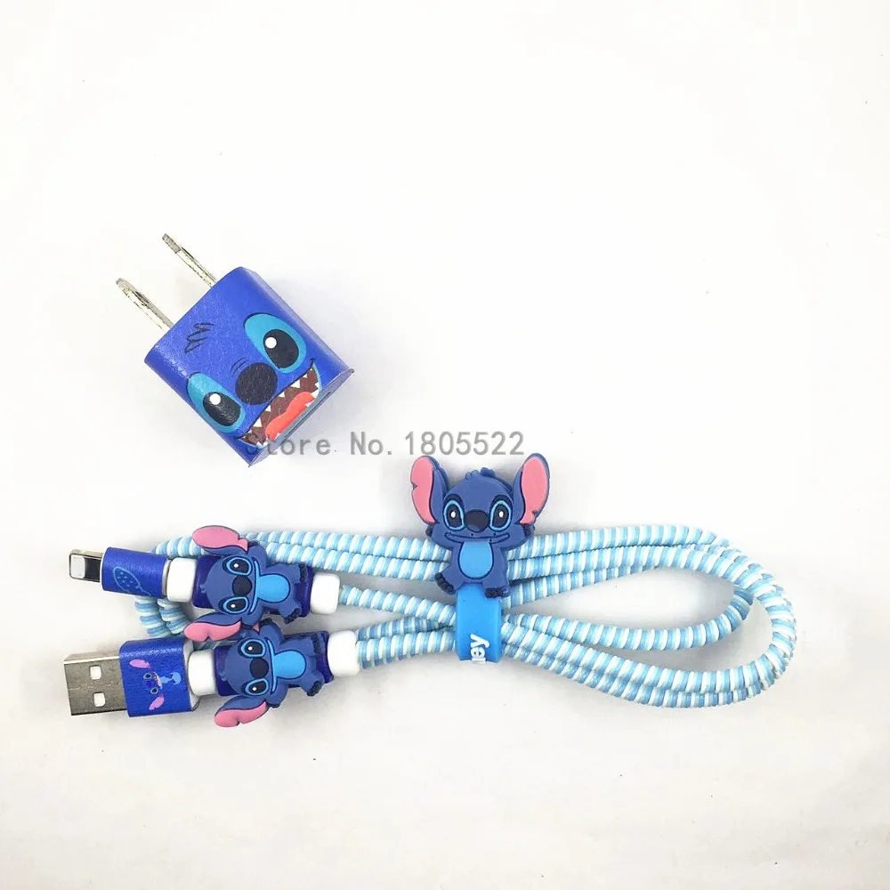 1 4 м мультяшный USB-протектор зарядного кабеля набор сделай сам с намоткой для